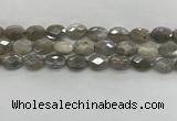 CMS1812 15.5 inches 10*14mm faceted oval AB-color moonstone beads