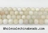 CMS2029 15.5 inches 10mm round white moonstone beads wholesale