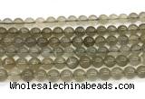 CMS2295 15 inches 8mm round grey moonstone beads wholesale