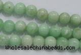 CMS403 15.5 inches 8mm round green moonstone beads wholesale