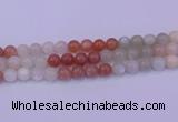 CMS634 15.5 inches 12mm round rainbow moonstone gemstone beads