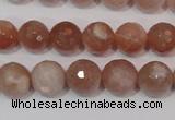 CMS765 15.5 inches 10mm faceted round natural moonstone beads
