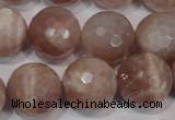 CMS769 15.5 inches 18mm faceted round natural moonstone beads