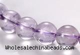 CNA11 10mm round A- grade natural amethyst beads Wholesale