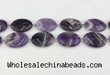 CNA1194 15.5 inches 25*35mm oval amethyst beads wholesale