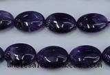 CNA275 15.5 inches 12*16mm oval natural amethyst beads wholesale