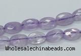 CNA328 15.5 inches 8*12mm faceted oval natural lavender amethyst beads