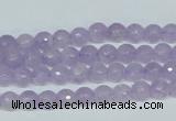 CNA421 15.5 inches 6mm faceted round natural lavender amethyst beads