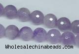 CNA423 15.5 inches 10mm faceted round natural lavender amethyst beads