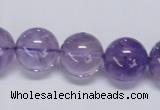 CNA806 15.5 inches 16mm round natural light amethyst beads