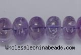 CNA812 15.5 inches 10*16mm rondelle natural light amethyst beads