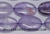 CNA834 15.5 inches 18*25mm oval natural light amethyst beads