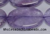 CNA838 15.5 inches 30*40mm oval natural light amethyst beads