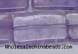 CNA857 15.5 inches 30*40mm rectangle natural light amethyst beads