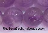 CNA957 15.5 inches 14mm round natural lavender amethyst beads