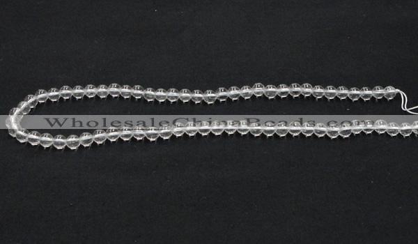CNC01 15.5 inches 6mm round grade AB natural white crystal beads