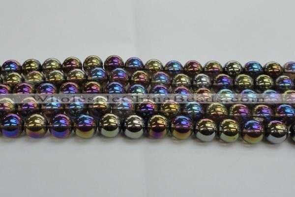 CNC255 15.5 inches 14mm round AB-color white crystal beads