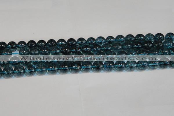 CNC423 15.5 inches 10mm round dyed natural white crystal beads