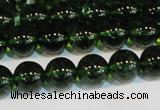 CNC440 15.5 inches 4mm round dyed natural white crystal beads