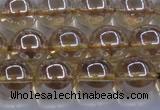 CNC504 15.5 inches 12mm round dyed natural white crystal beads