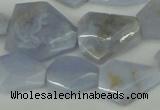 CNG1084 15.5 inches 15*20mm - 20*25mm freeform blue lace agate beads