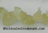 CNG1116 15.5 inches 8*12mm - 13*18mm nuggets lemon quartz beads