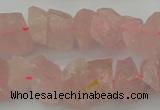 CNG1132 15.5 inches 8*12mm - 13*18mm nuggets rose quartz beads