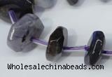 CNG1377 15.5 inches 8*14mm - 10*30mm faceted nuggets agate beads