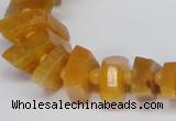 CNG1400 15.5 inches 10*15mm - 12*22mm nuggets agate gemstone beads
