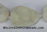 CNG1415 15.5 inches 25*35mm - 30*40mm freeform agate beads