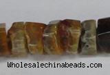 CNG1477 15.5 inches 8*15mm - 12*15mm nuggets agate gemstone beads