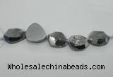CNG1530 8 inches 22*30mm - 30*40mm freeform agate beads