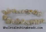 CNG1644 15.5 inches 18*25mm - 22*30mm nuggets plated druzy agate beads
