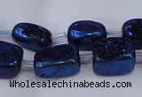 CNG2004 15.5 inches 8*12mm - 10*15mm nuggets plated quartz beads