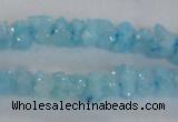 CNG2204 15.5 inches 8*10mm - 10*12mm nuggets plated druzy quartz beads