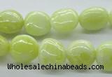 CNG223 15.5 inches 10*14mm nuggets lemon jade gemstone beads