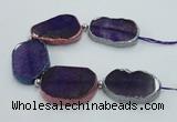 CNG2308 7.5 inches 30*35mm - 35*50mm freeform agate gemstone beads