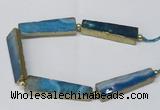 CNG2421 8 inches 15*55mm trapezoid agate gemstone beads wholesale