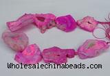 CNG2674 15.5 inches 30*40mm - 40*50mm freeform druzy agate beads