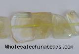 CNG2706 15.5 inches 13*18mm - 15*20mm freeform natural citrine beads