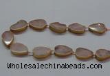 CNG2721 15.5 inches 18*28mm - 20*30mm freeform rose quartz beads