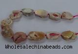 CNG2801 15.5 inches 25*30mm - 30*40mm freeform druzy agate beads