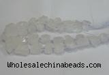 CNG3015 15.5 inches 15*20mm - 22*30mm nuggets white crystal beads