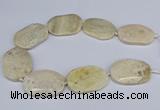 CNG3073 15.5 inches 30*45mm - 35*50mm freeform chrysanthemum agate beads