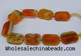 CNG3080 15.5 inches 30*40mm - 35*45mm freeform agate beads