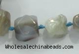 CNG333 15.5 inches 8*10mm - 18*22mm faceted nuggets agate beads