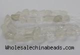 CNG3421 15.5 inches 15*20mm - 20*30mm nuggets white crystal beads