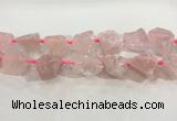 CNG3560 15.5 inches 18*20mm - 25*30mm nuggets rough rose quartz beads