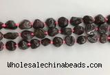 CNG3579 15.5 inches 10*14mm - 12*16mm nuggets garnet gemstone beads