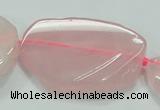 CNG460 15.5 inches 20*30mm - 45*55mm nuggets rose quartz beads